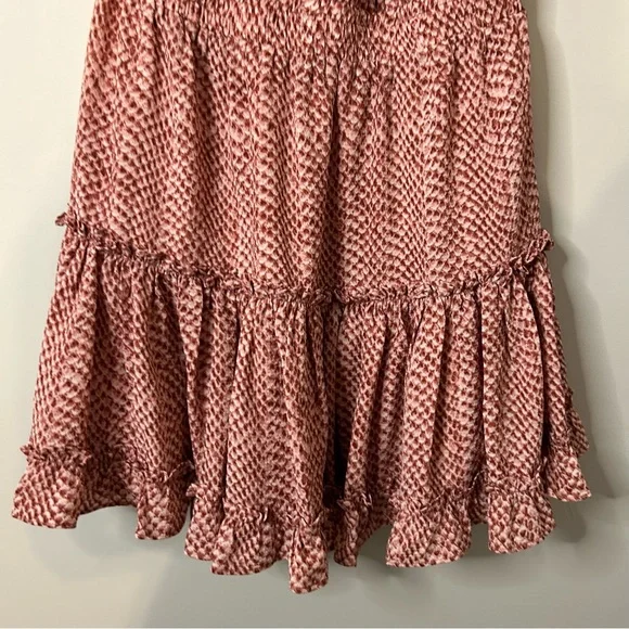 Buddy Love Ray Red Patterned Mini Dress - Picture 3 of 7